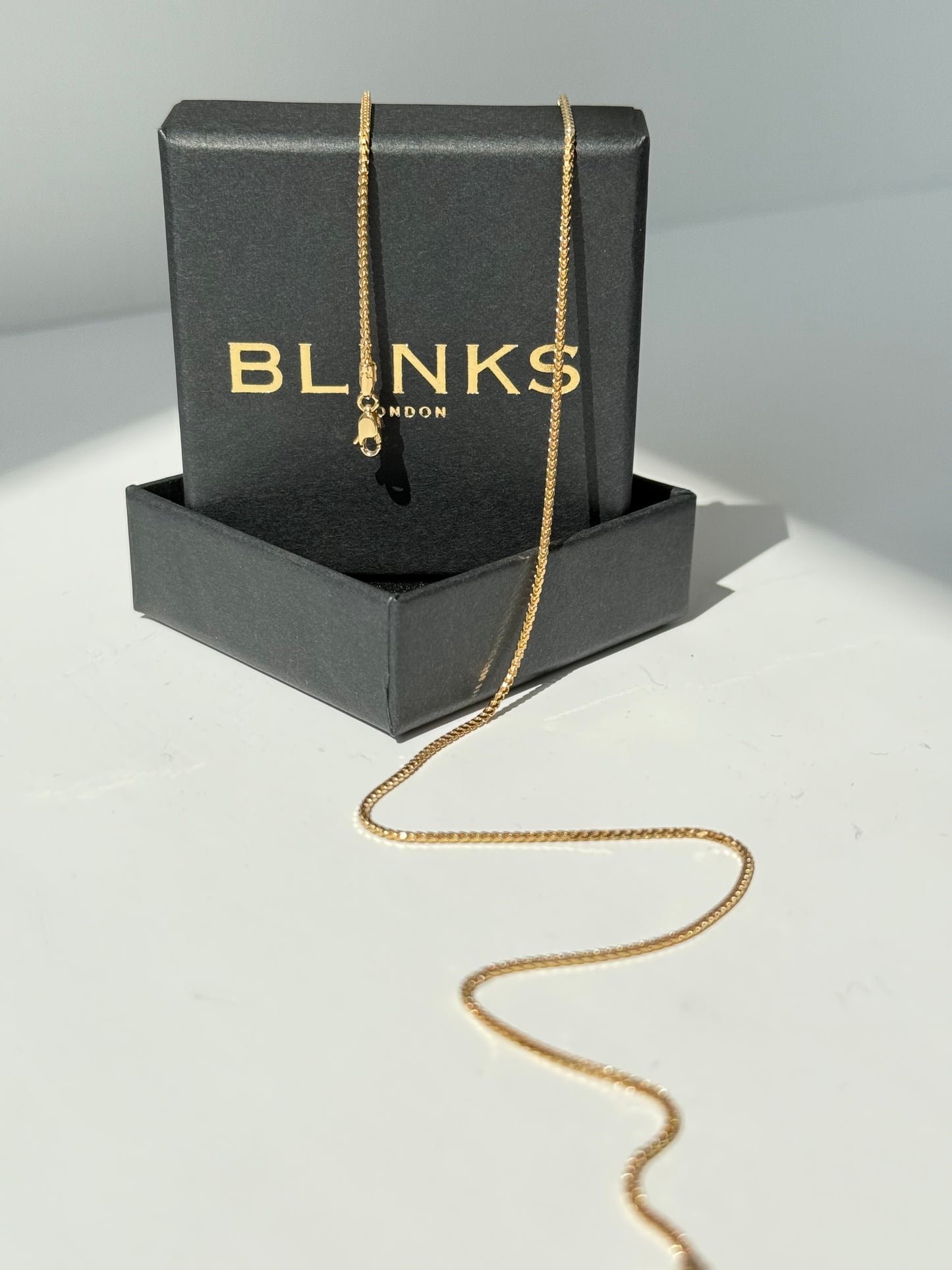 Franco chain, diamond cut, 9ct yellow gold, 1.2mm, 20"
