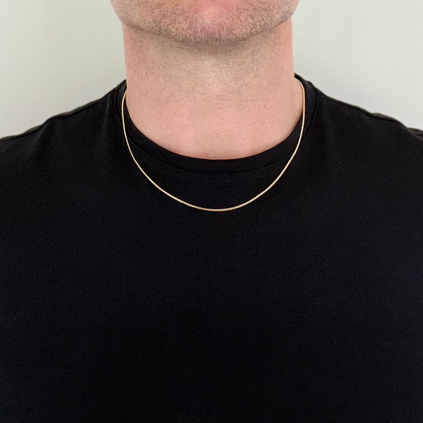 Franco chain, diamond cut, 9ct yellow gold, 1.2mm, 20"