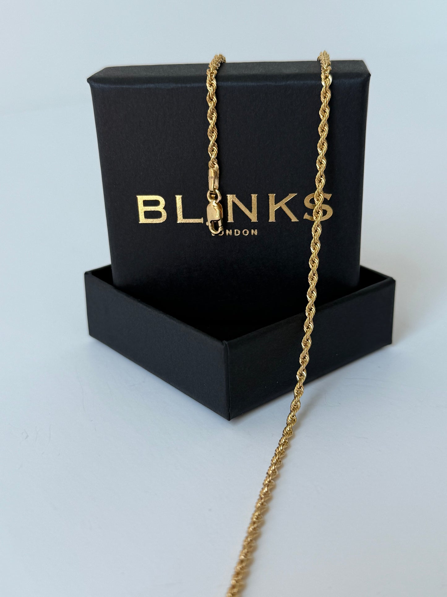 Rope chain, 9ct, hollow, 2mm, 20"